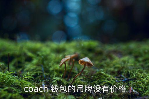  coach 钱包的吊牌没有价格