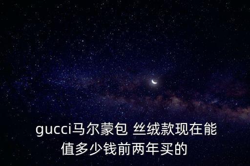  gucci马尔蒙包 丝绒款现在能值多少钱前两年买的