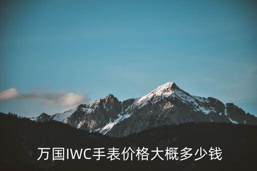  万国IWC手表价格大概多少钱